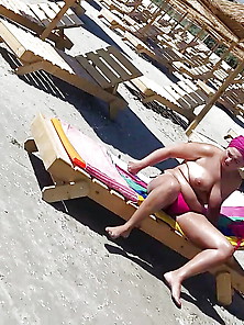 Spy Big Boobs Beach Woman Romanian