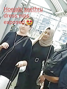 Candid Bengali Hijabi Slut Seethru Dress Nips Bra Showing