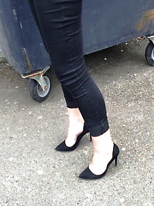 Candid Feet And Heels At Work #5