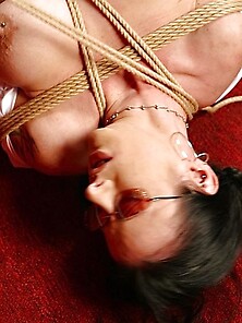 Bitch With Glasses Gets Tied Up By Her Mistress