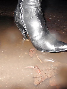 Getting Trashed Boots Wet