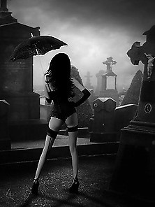 Erotic Graveyard Photography