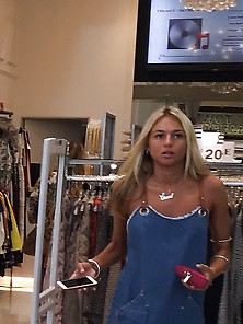 Hot Tanned Teen Fuckslut At The Mall No Bra