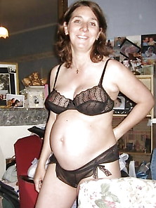 George Our Pregnant Latina Milf Wife Posing
