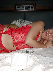 Webslut On Red Outfit