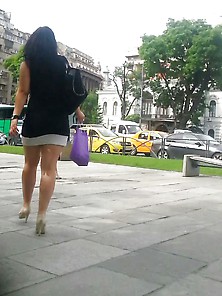 Spy Office Woman Skirt And Legs Romanian