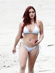 Ariel Winter Wearing A Thong Bikini In Malibu