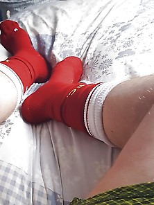 Me Wearing Football Socks