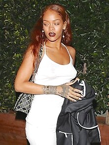 Rihanna See Through To Nipples While Out In Santa Monica
