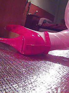 Pink Latex Leggs And Toys Collection