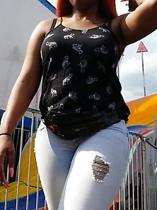 Thick Thighs,  Nice Ass Tight Jeans