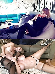 Russian Blonde In Sexfight With Californian Milf