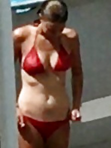 Neighbor In Red Bikini