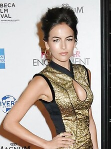 Gorgeous Camilla Belle Displays Some Cleavage At A Premiere