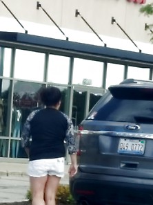 Hot Milf In Parking Lot With Sexy Legs