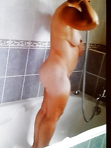 Hot Milf Surprised Naked In Shower 2