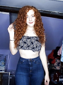 Stunning Redhead From Dorset,  Tight Jeans