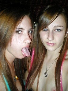 Two Super-Hot Teenager Tramps (Sisters?)
