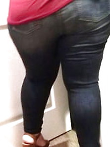 Candid Big Booty Pawg In Tight Jeans