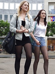 British Teens In Shorts And Tights