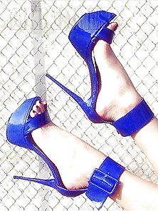 Blue High Heels And Stiletto