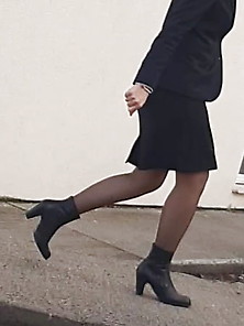 Secretary Walking