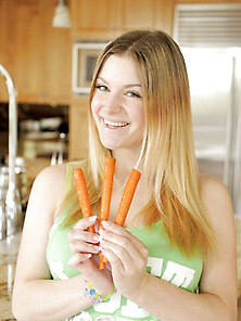 Danielle Using Carrots