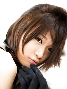 Beautiful Short Haired Asian Hottie Mayu Kamiya Is Baring It All