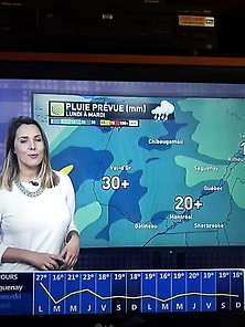 Busty Canadian Weather Girl