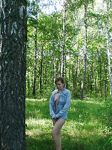 Mature Nude In Forest