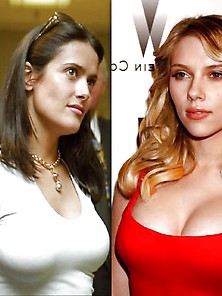 Scarlett Johansson And Salma Hayek