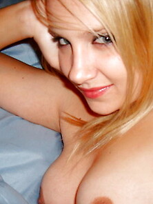 Pretty Blonde Teen Bettina Self Shooting In The Nude