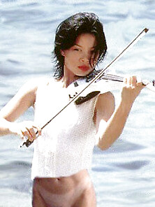 Pop Musician Vanessa Mae Fiddles With Her Tits And Pussy