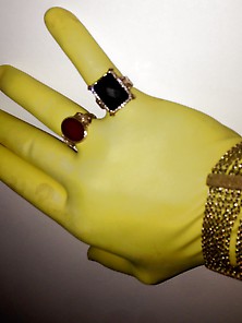 Latex Glove And Jewelry