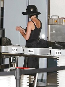 Katy Perry Top Heavy At Miami Airport