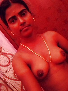 Indian Wife Showing Her Tits And Shaved Pussy