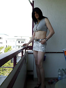 Sandralein33 With Short Top And Mini Skirt