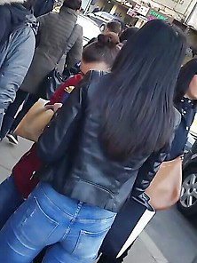 Spy Sexy Ass Jeans Teens Girl Romanian