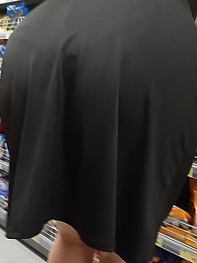 Ass In Black Skirt