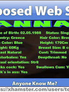 Exposed Webslut Anna From Greece