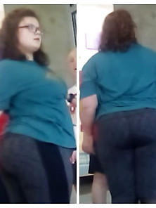 Fat Ass White Teen With Glasses