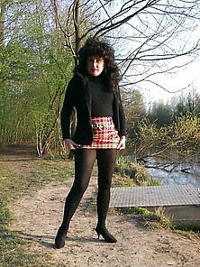 Cougar German Isabel From Europe Black Panties