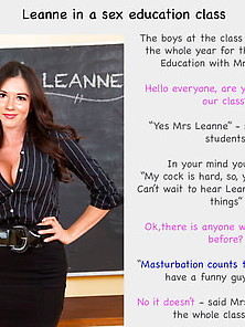 Mrs Leanne - My First Sex Teacher Fake Story