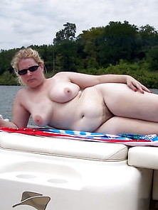 Busty Blonde Naked On Boat