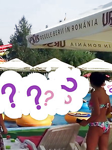 Spy Pool Sexy Ass Bikini Woman Romanian