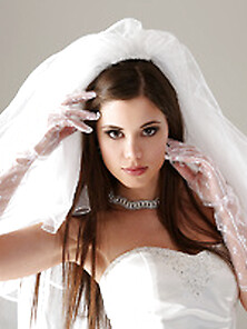 Teen Bride In Wedding Dress