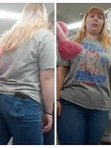 Nice Blonde Moms Ass In Store