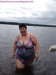 Sexy Russian Granny In Bikini