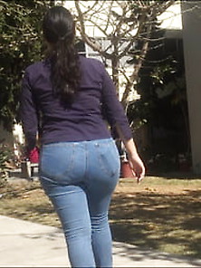 Latina Teacher With Big Ass Walking