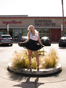 Blonde Jezebel Black Skirt